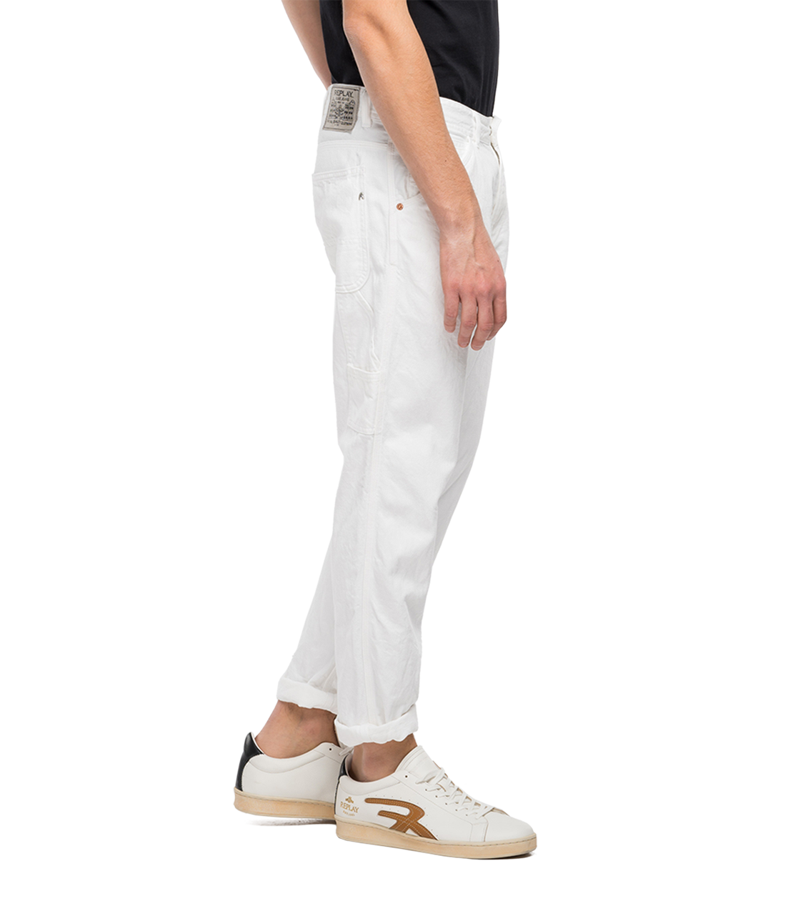 10 OZ コットンヘンプ レギュラーフィットジーンズ BRANNON 詳細画像 ホワイト 2